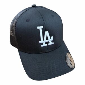 Los Angeles LA Black Trucker Cap Dodgers trucker hat LA hat embroidered